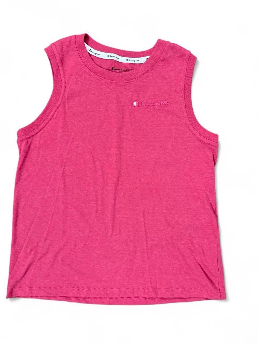 Y2K Champion Pink Embroidered Logo Athletic Tank Top Women’s Size S Activewear